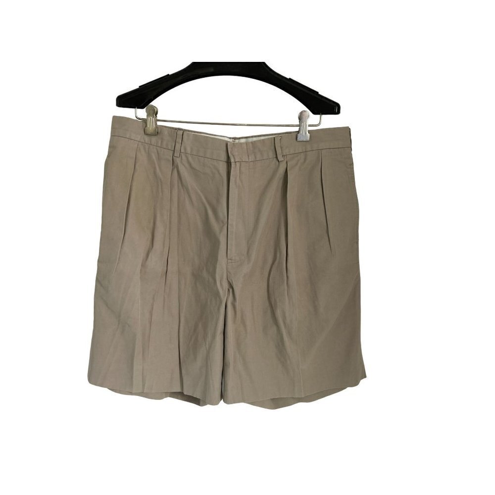 Polo Golf Ralph Lauren Shorts Beige Cotton Embroidered Emblem Size 38